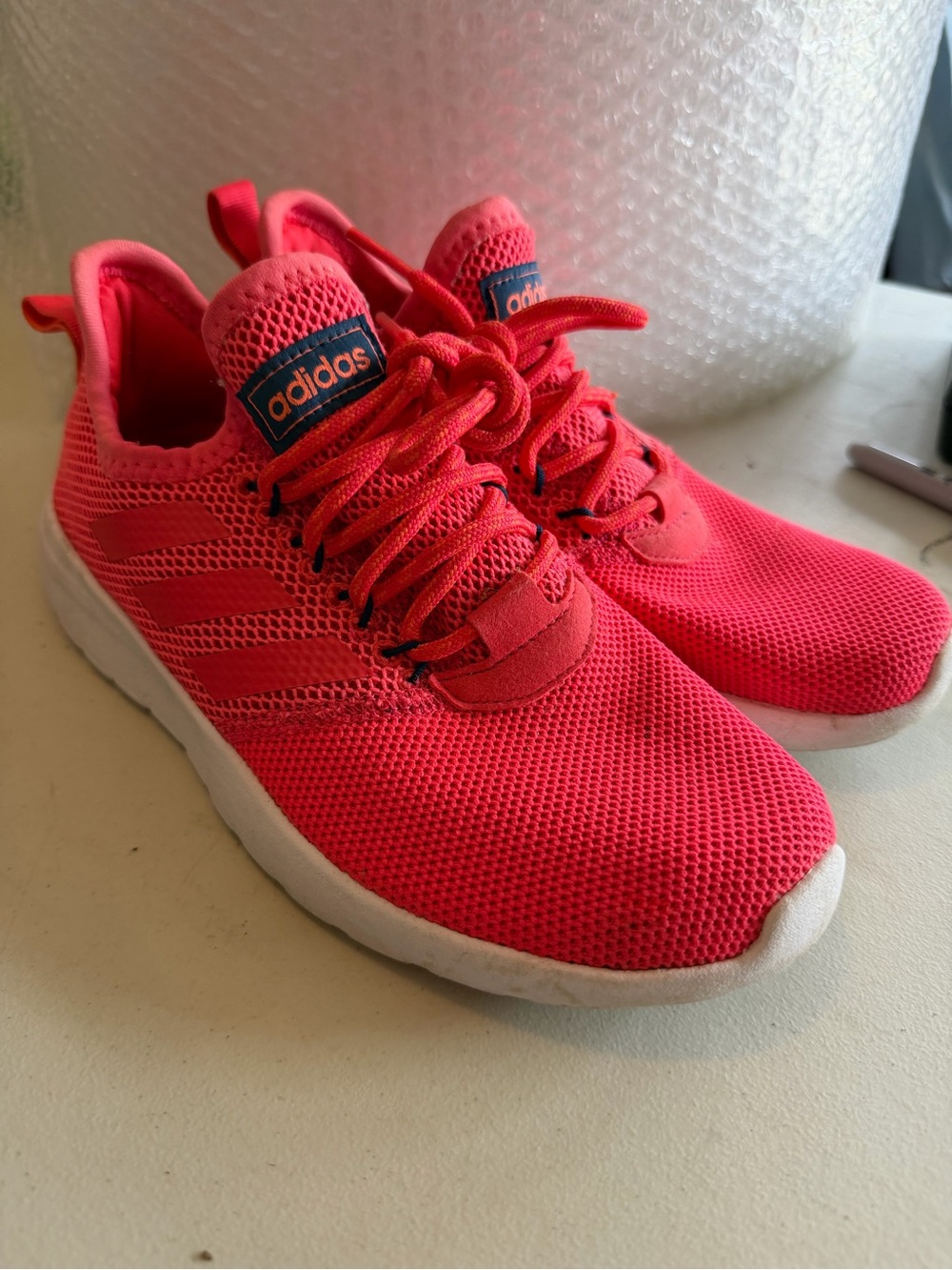 adidas women’s size 7 Neon Pink Mesh Running Sneakers